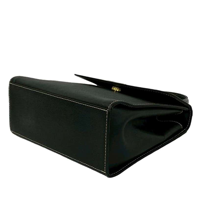 Burberry Leather Top Handle Bag Black Leather Very good condition - Inside View