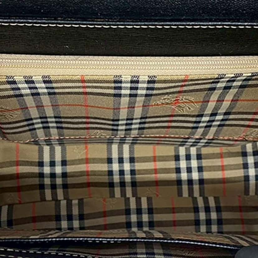 Burberry Leather Top Handle Bag Black Leather Very good condition - Model View