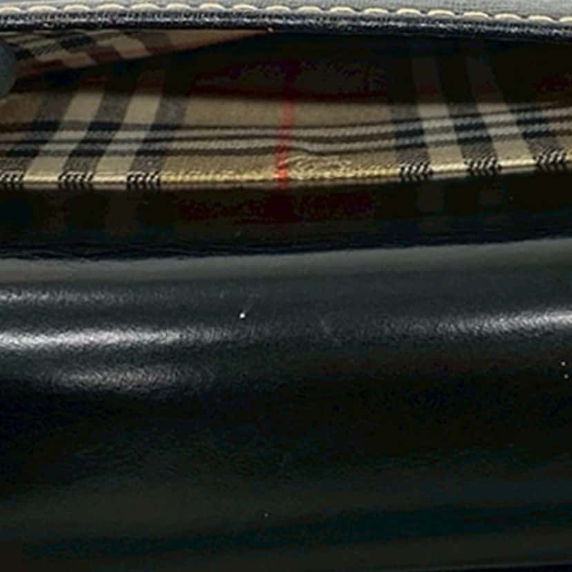 Burberry Leather Top Handle Bag Black Leather Very good condition - Box View