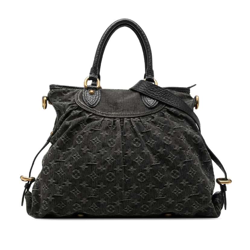 Louis Vuitton Monogram Denim Neo Cabby GM Black Denim Very good condition - Front View