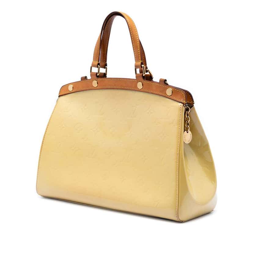 Louis Vuitton Monogram Vernis Brea MM Yellow Leather Very good condition - Back View