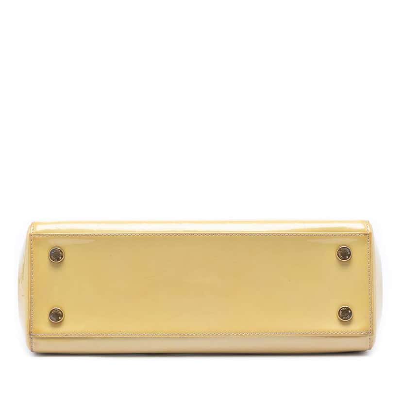 Louis Vuitton Monogram Vernis Brea MM Yellow Leather Very good condition - Inside View