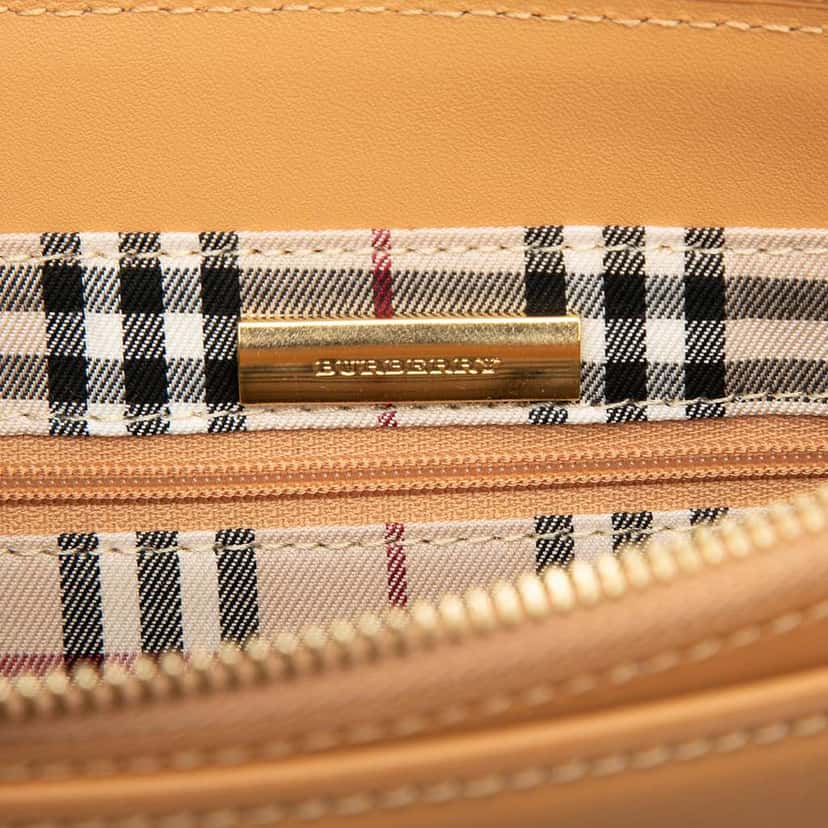 Burberry Leather Tote Brown Leather Very good condition - Box View