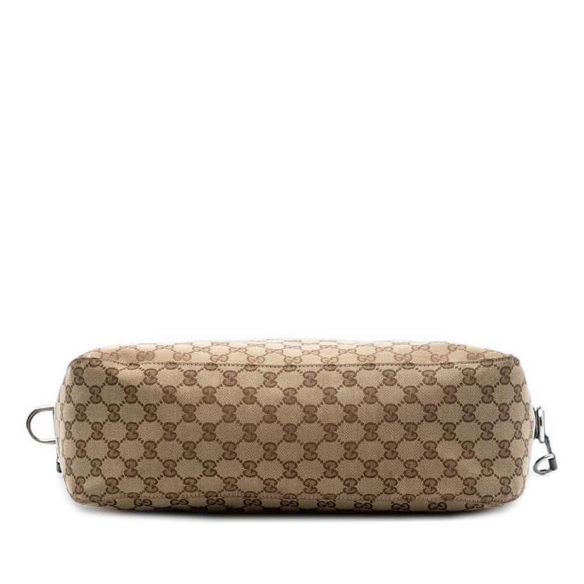 Gucci Large GG Canvas Icon Bit Satchel Beige Canvas Very good condition - Inside View