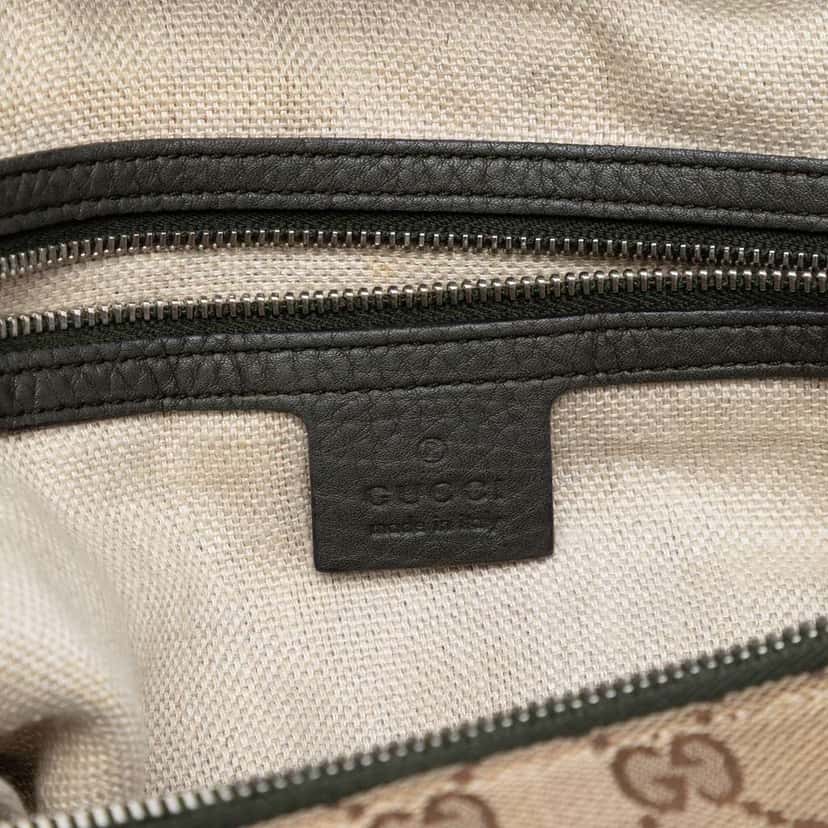 Gucci Large GG Canvas Icon Bit Satchel Beige Canvas Very good condition - Box View