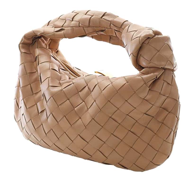 Bottega Veneta Mini Nappa Intrecciato Jodie Beige Leather Very good condition - Model View
