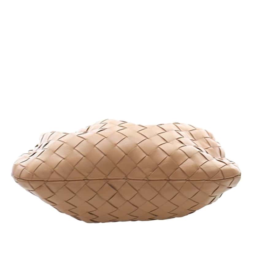 Bottega Veneta Mini Nappa Intrecciato Jodie Beige Leather Very good condition - Box View