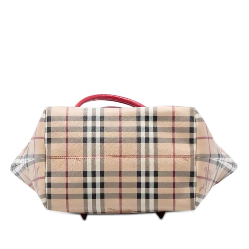 Burberry Small Haymarket Check Coated Canvas Salisbury Tote Beige Canvas Very good condition - Inside View