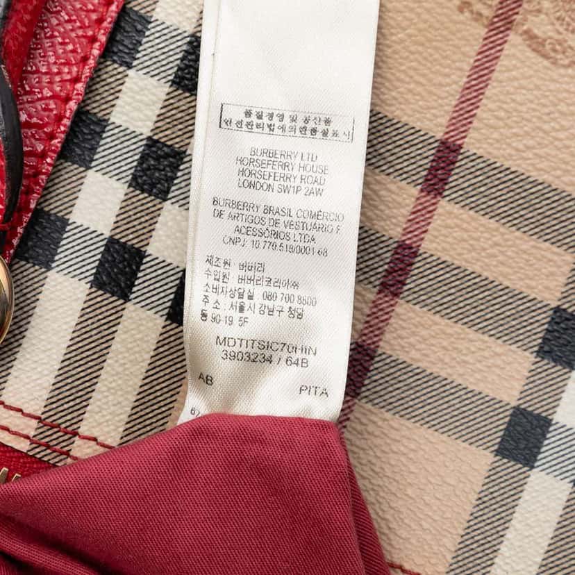 Burberry Small Haymarket Check Coated Canvas Salisbury Tote Beige Canvas Very good condition - Box View