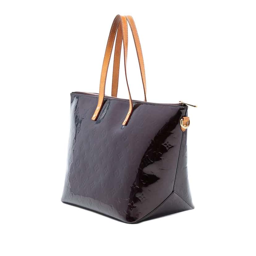 Louis Vuitton Monogram Vernis Bellevue GM Purple Leather Very good condition - Back View