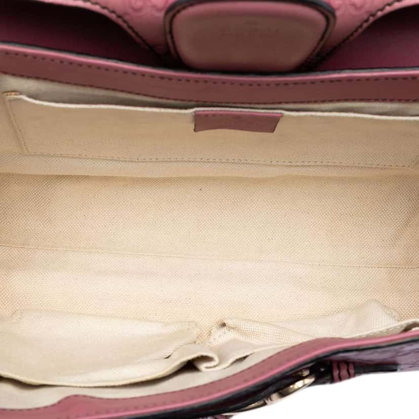 Gucci Medium Guccissima Emily Shoulder Bag Pink Leather Very good condition - Model View