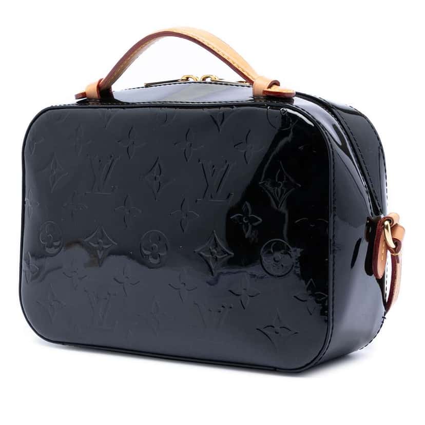 Louis Vuitton Monogram Vernis Santa Monica Camera Bag Black Leather Very good condition - Back View