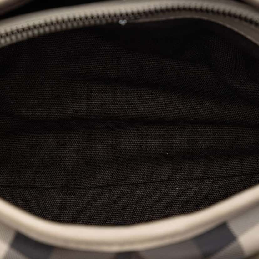 Burberry Small Smoke Check Coated Canvas Northfield Satchel Beige Canvas Very good condition - Model View