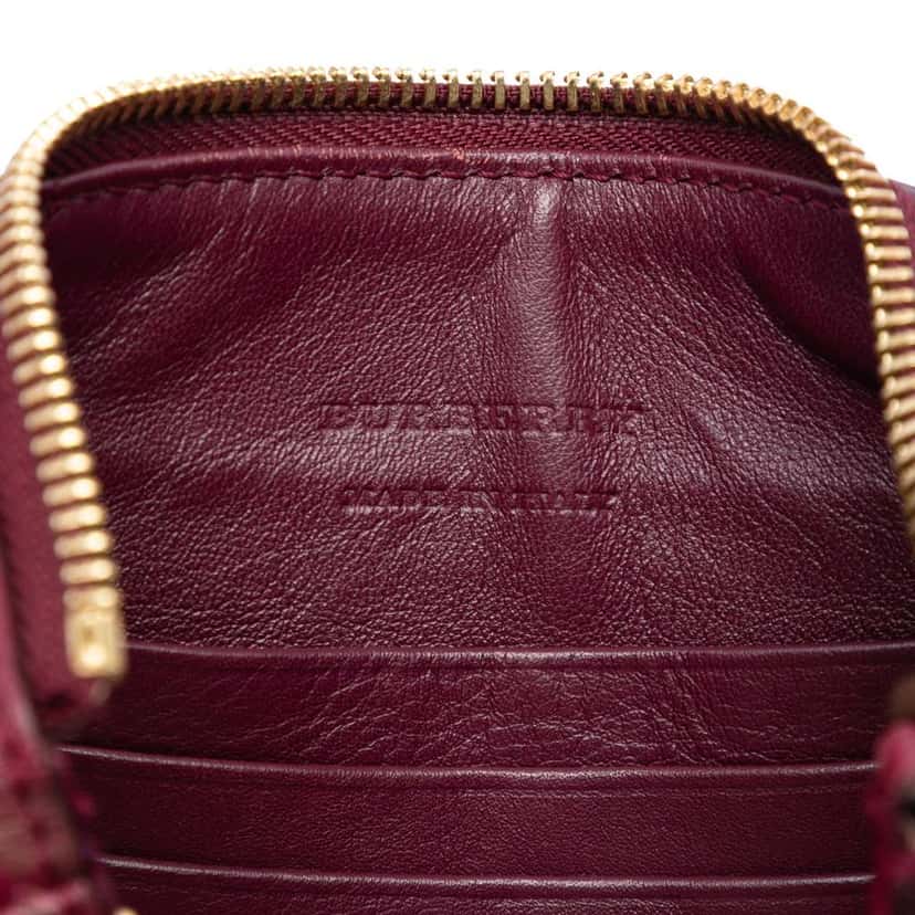 Burberry Haymarket Check Nylon Peyton Crossbody Beige Very good condition - Box View