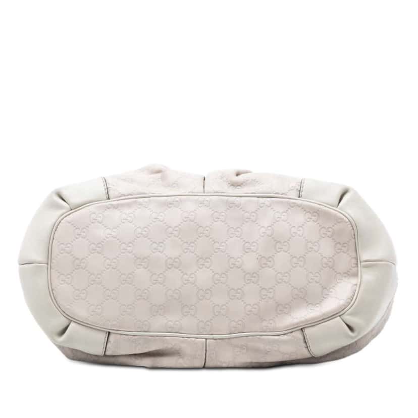 Gucci Guccissima Sukey Satchel White Leather Very good condition - Inside View