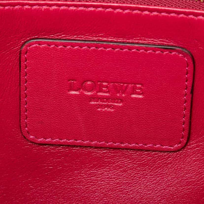 Loewe Tricolor Leather Amazona 36 Red Leather Very good condition - Box View