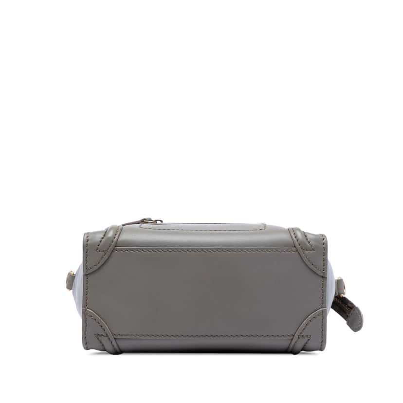 Celine Nano Leather Luggage Tote Grey Leather Very good condition - Inside View