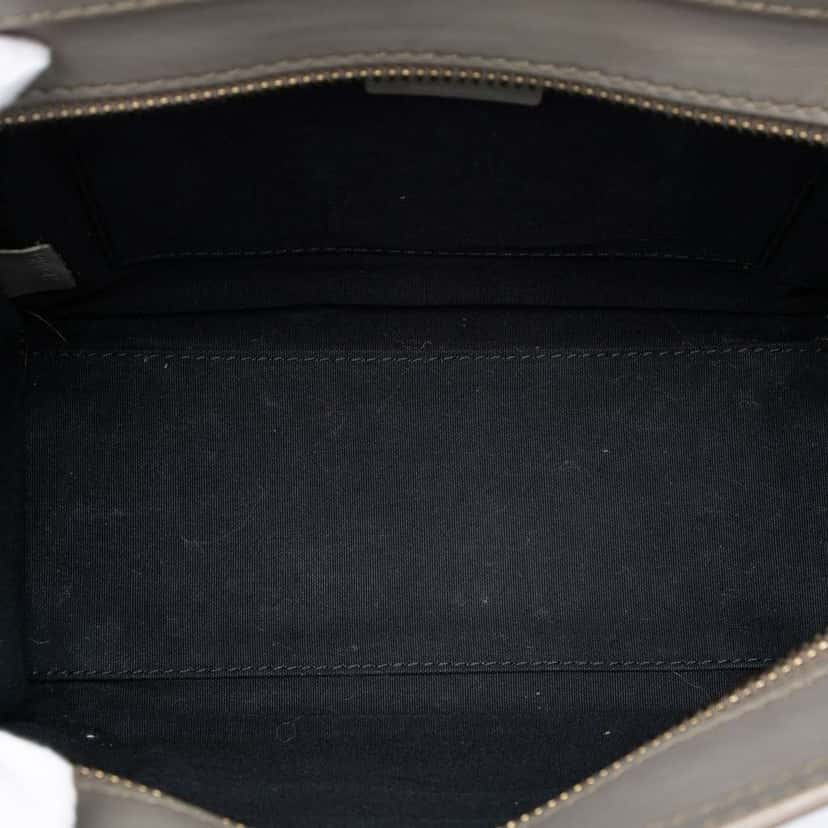 Celine Nano Leather Luggage Tote Grey Leather Very good condition - Model View