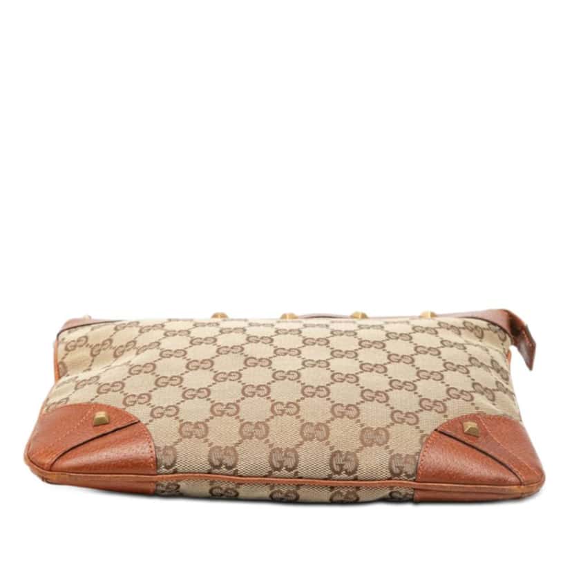 Gucci GG Canvas Nailhead Crossbody Beige Canvas Very good condition - Inside View