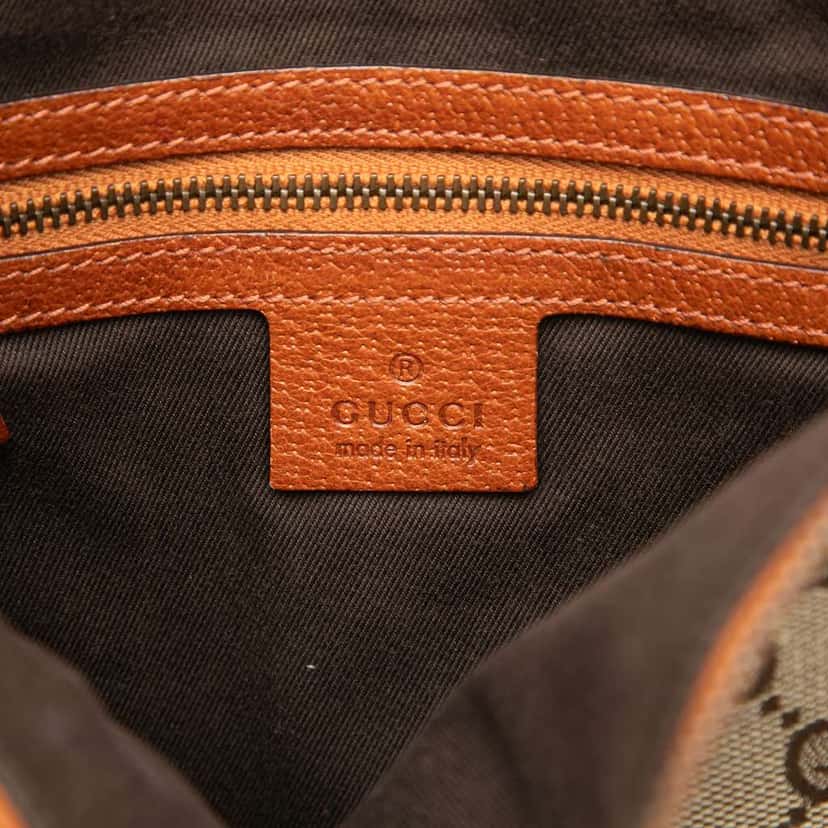 Gucci GG Canvas Nailhead Crossbody Beige Canvas Very good condition - Box View