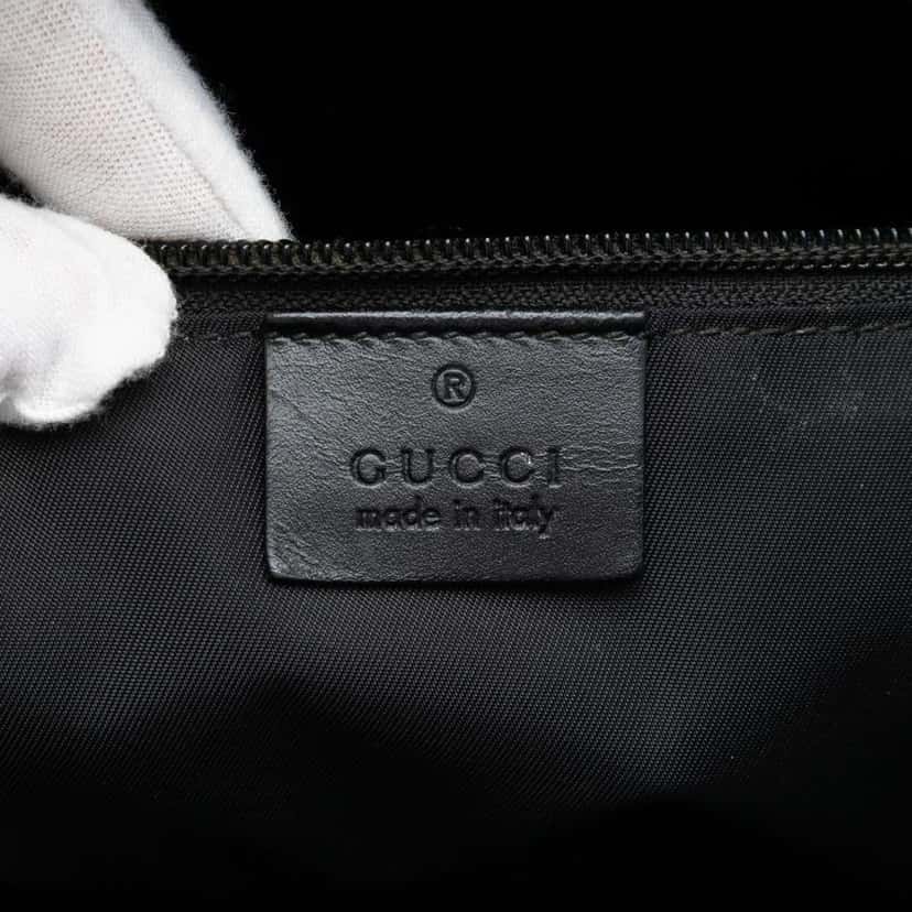 Gucci GG Supreme Web Briefcase Beige Canvas Very good condition - Box View