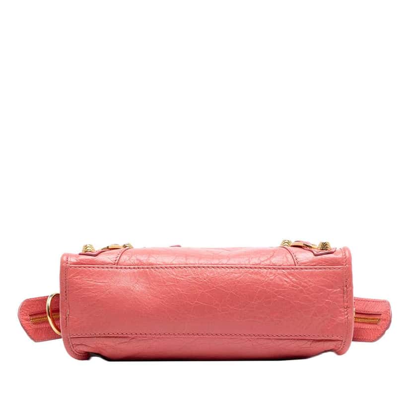 Balenciaga Mini Lambskin Motocross Giant 21 City Satchel Pink Leather Very good condition - Inside View