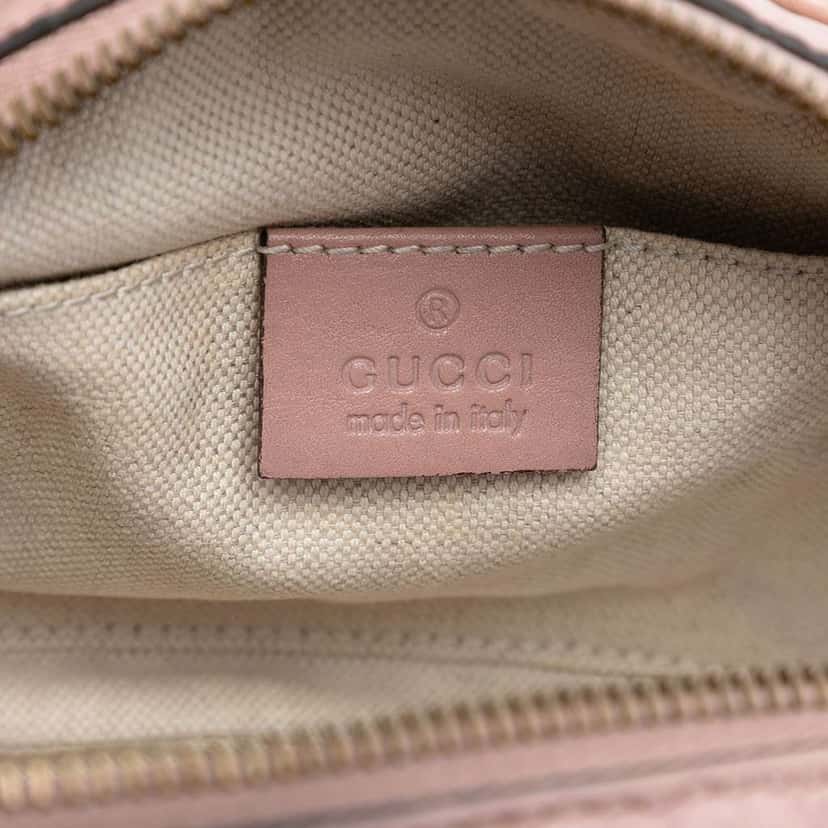 Gucci Microguccissima Sunshine Disco Camera Bag Pink Leather Very good condition - Box View