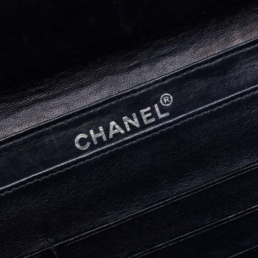 Chanel CC Choco Bar Denim Chain Flap Grey Denim Very good condition - Box View