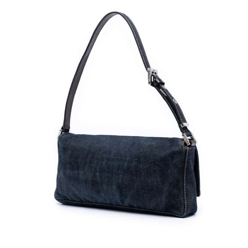 Fendi Denim Baguette Blue Denim Very good condition - Back View