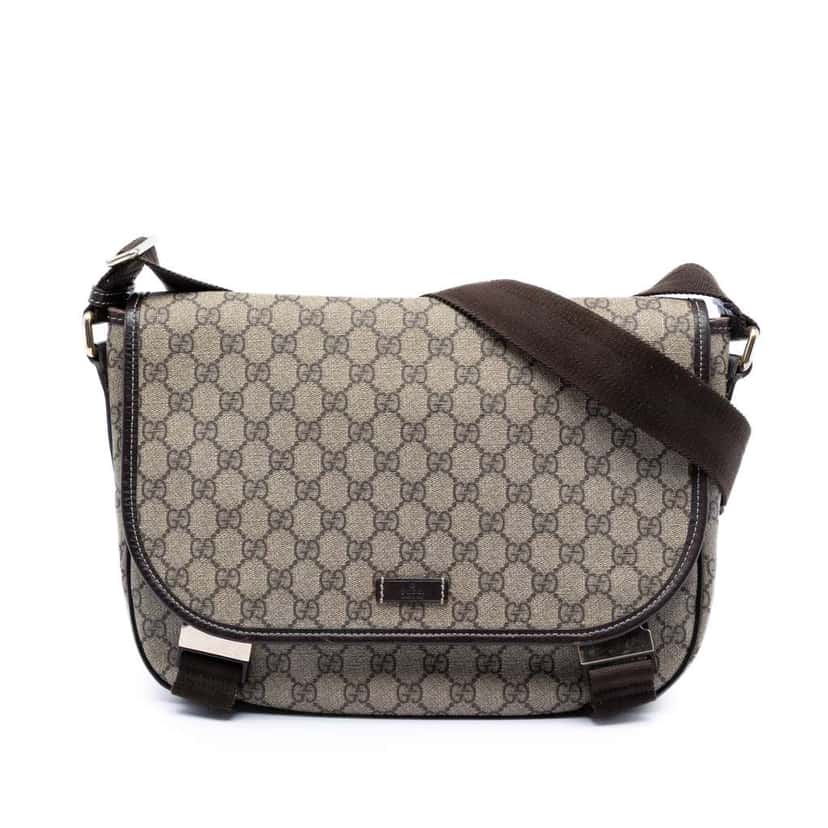 Gucci GG Supreme Crossbody Beige Canvas Very good condition - Front View