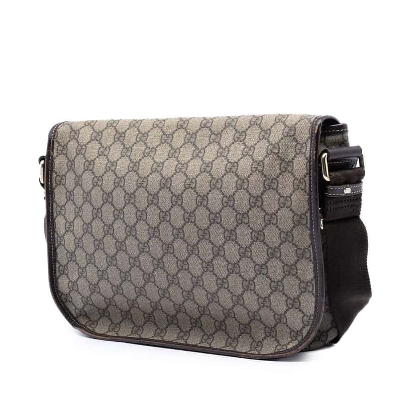 Gucci GG Supreme Crossbody Beige Canvas Very good condition - Back View