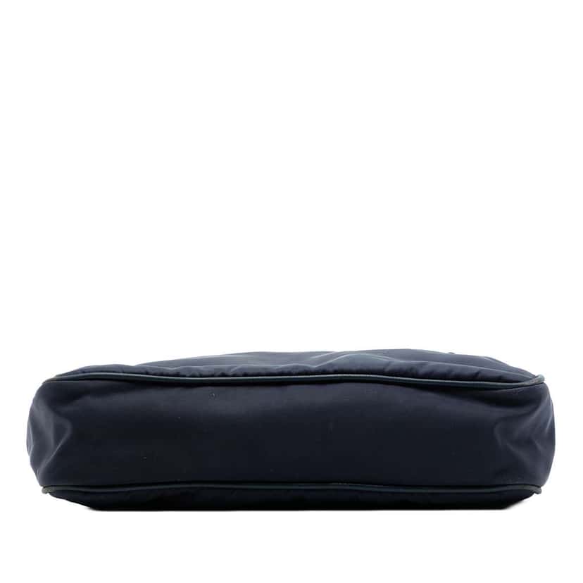 Prada Saffiano Trimmed Tessuto Zip Top Crossbody Blue Very good condition - Inside View