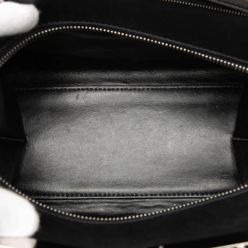 Fendi Mini Calfskin Studded Geometric 3Jours Satchel Black Leather Good condition - Model View