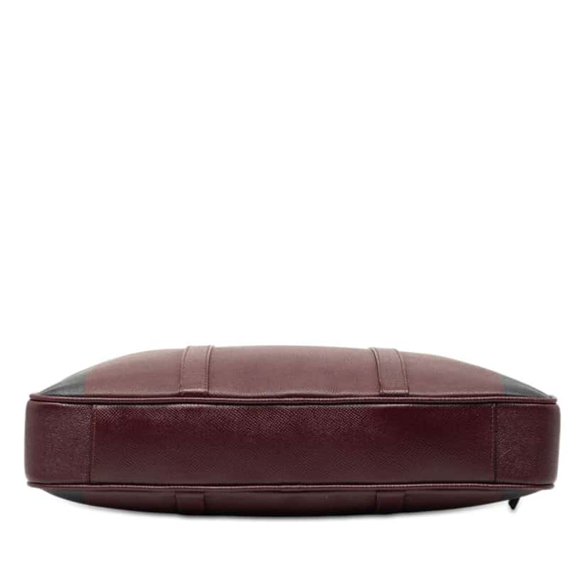 Burberry Bicolor Leather Newburg Business Bag Red Leather Very good condition - Inside View