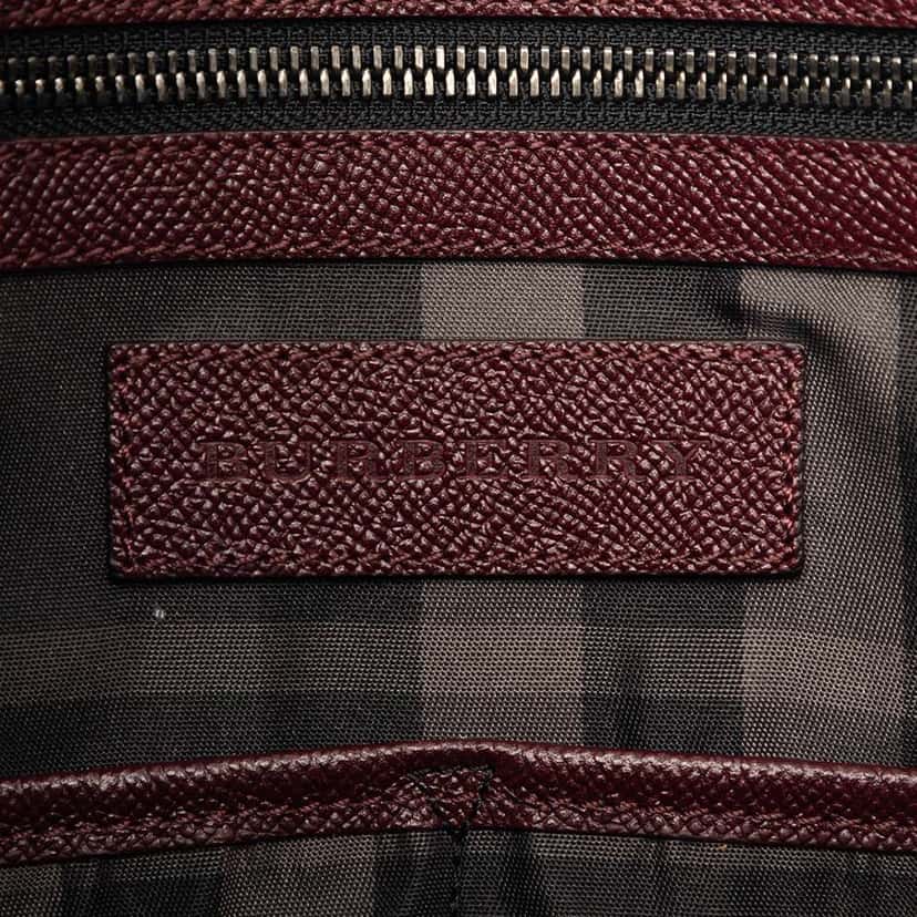 Burberry Bicolor Leather Newburg Business Bag Red Leather Very good condition - Box View