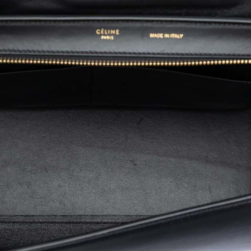 Celine Small Tricolor Leather Trapeze Satchel Black Leather Very good condition - Model View