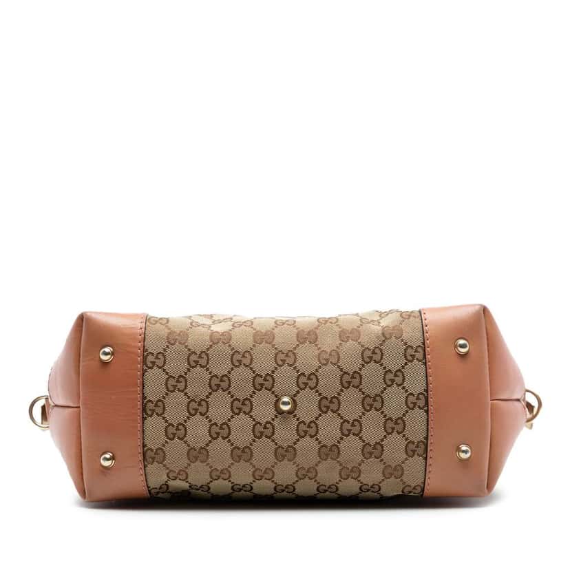 Gucci GG Canvas Heart Bit Satchel Beige Canvas Very good condition - Inside View