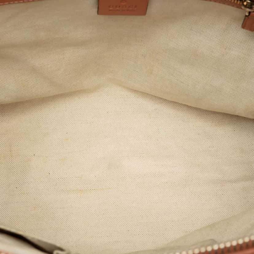 Gucci GG Canvas Heart Bit Satchel Beige Canvas Very good condition - Model View