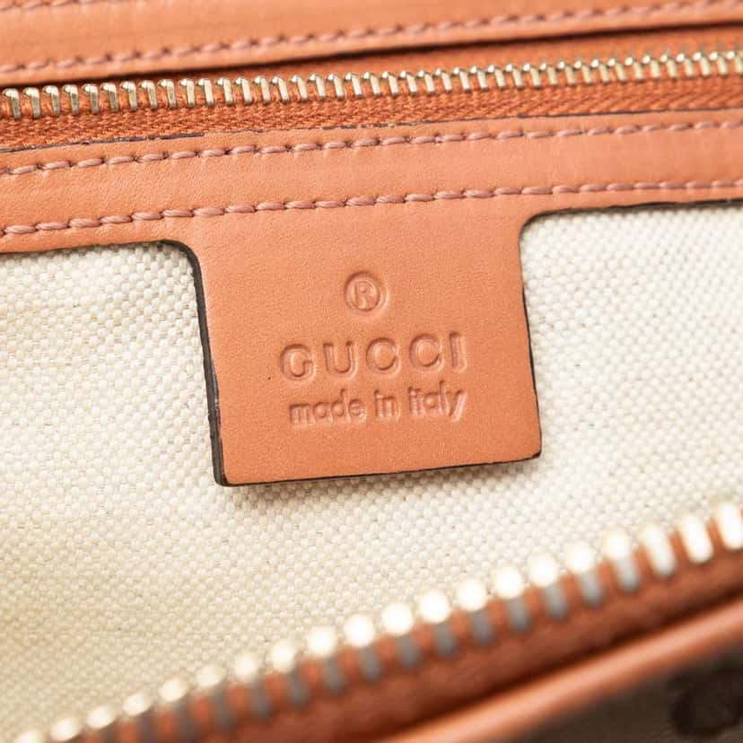 Gucci GG Canvas Heart Bit Satchel Beige Canvas Very good condition - Box View