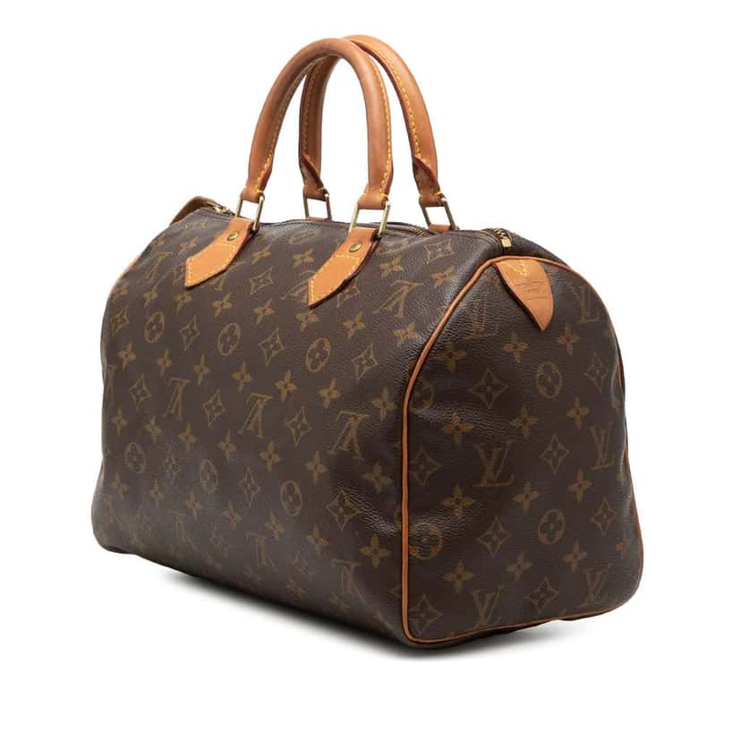 Louis Vuitton Monogram Speedy 30 Brown Good condition - Back View
