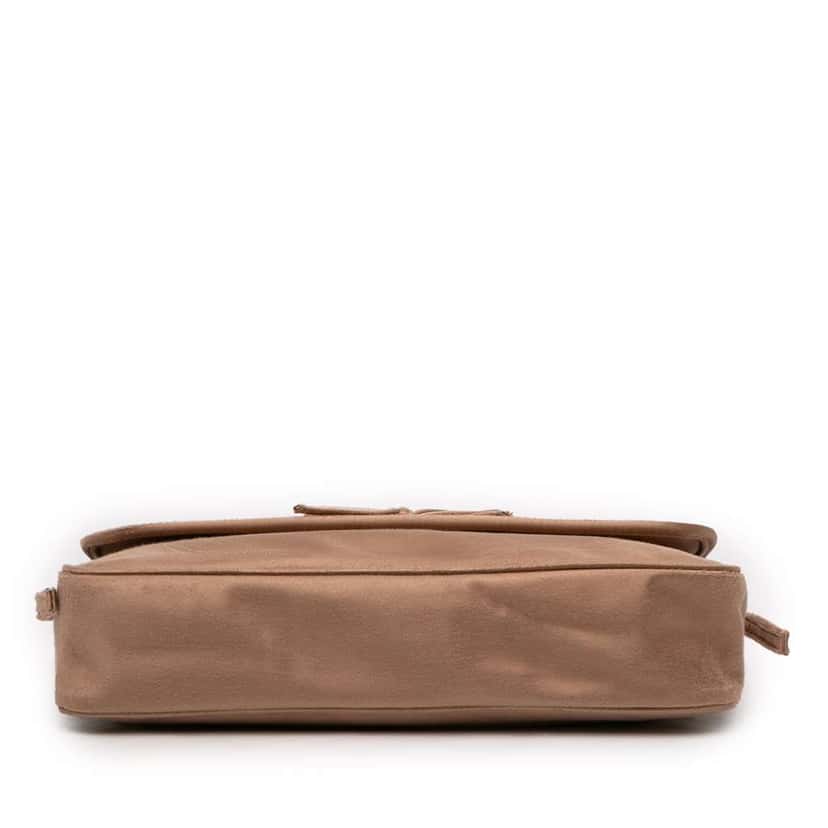 Balenciaga Distressed Satin Leopolda Pochette Brown Satin Very good condition - Inside View