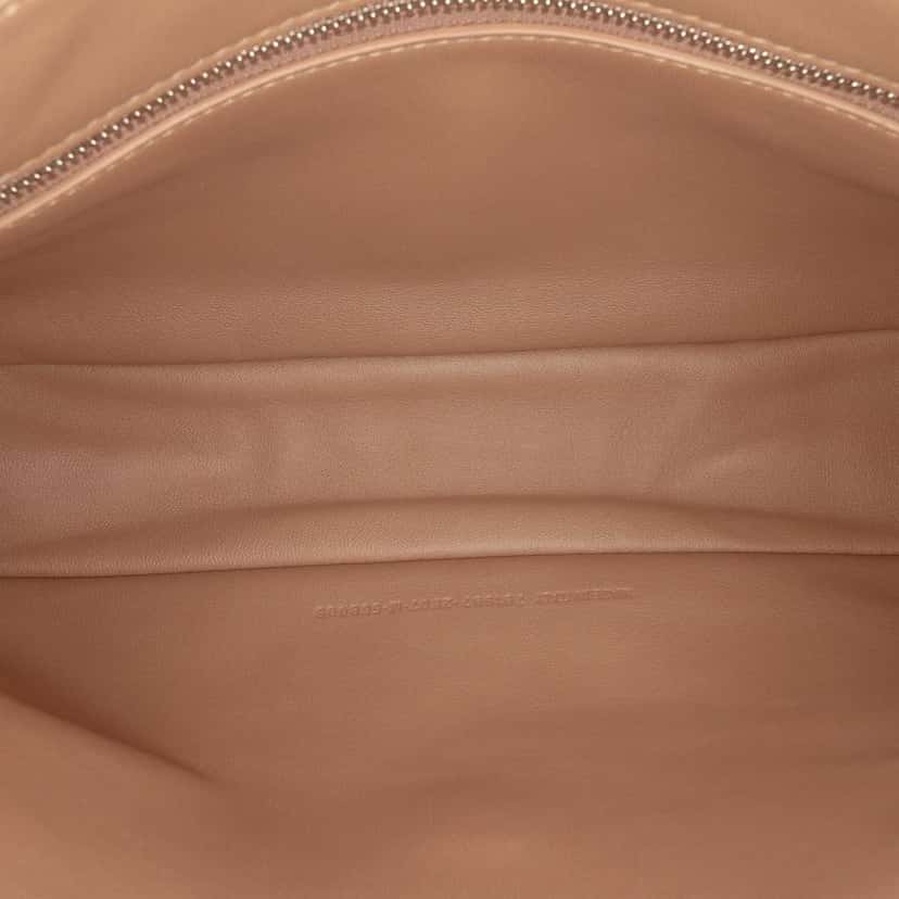 Balenciaga Distressed Satin Leopolda Pochette Brown Satin Very good condition - Model View