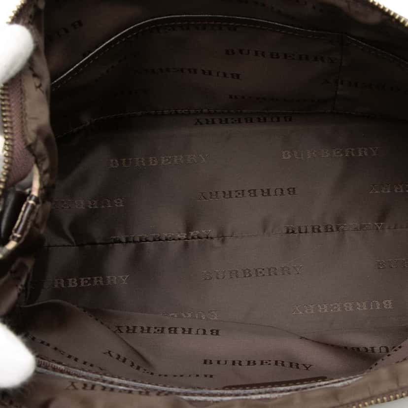 Burberry Nova Check Canvas Shoulder Bag Beige Canvas Very good condition - Model View