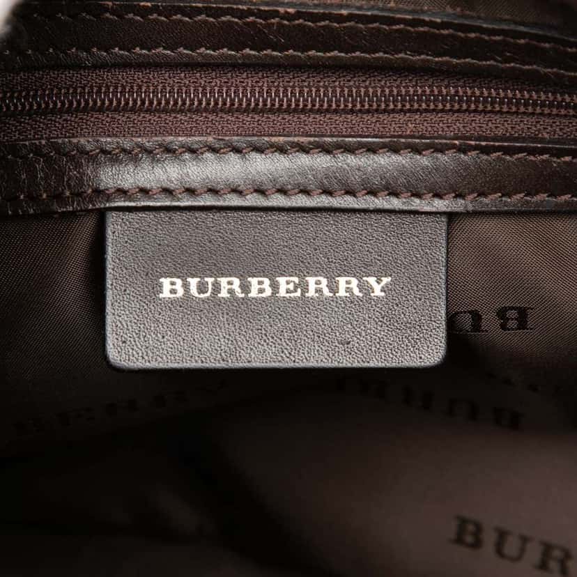 Burberry Nova Check Canvas Shoulder Bag Beige Canvas Very good condition - Box View