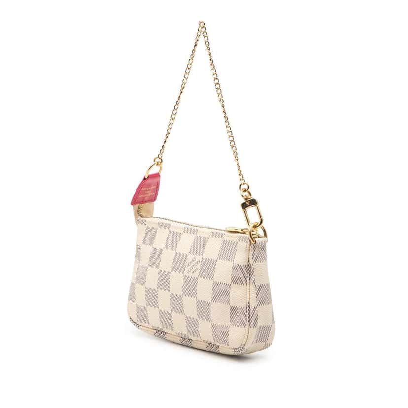 Louis Vuitton Damier Azur Animation Hollywood Mini Pochette Accessoires White Very good condition - Back View