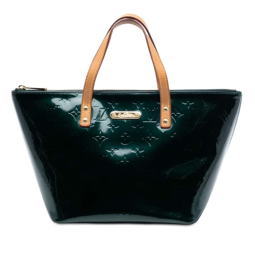 Louis Vuitton Monogram Vernis Bellevue PM Green Leather Very good condition - Front View