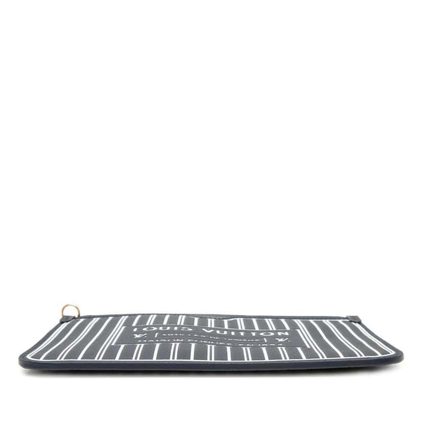 Louis Vuitton Inside Out Calfskin Neverfull MM Pouch Black Leather Very good condition - Inside View