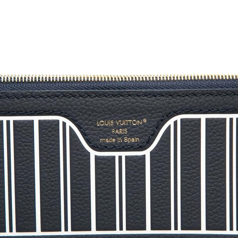 Louis Vuitton Inside Out Calfskin Neverfull MM Pouch Black Leather Very good condition - Box View