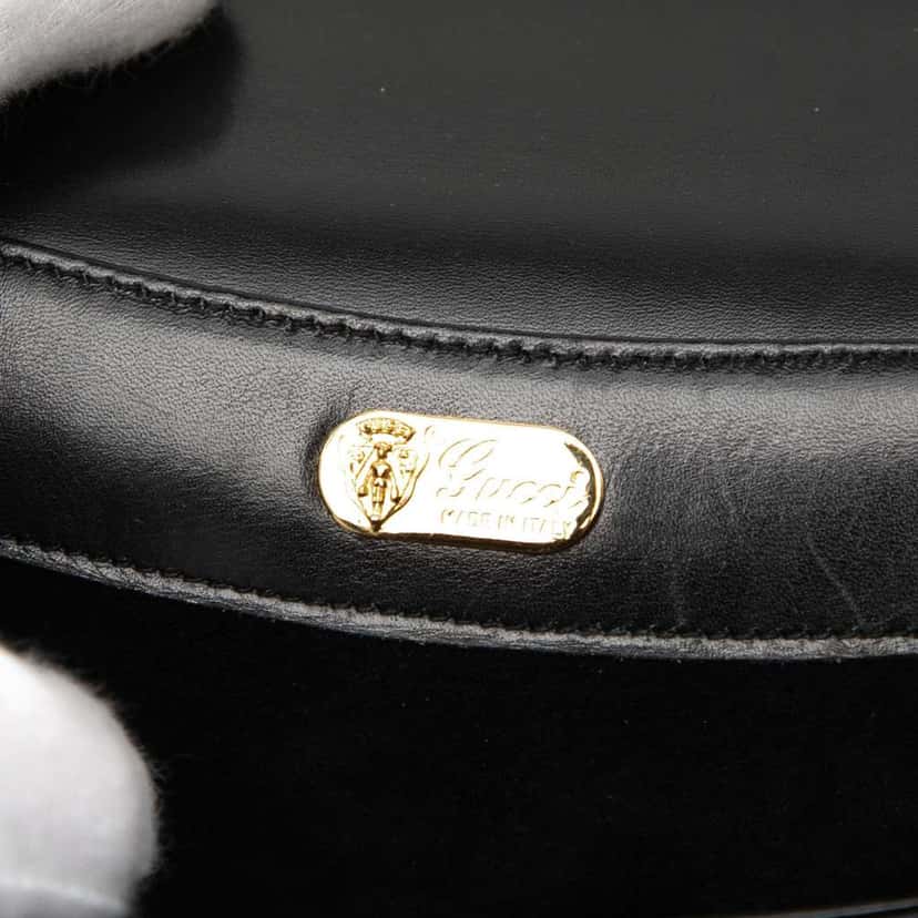 Gucci Leather Top Handle Bag Black Leather Very good condition - Box View