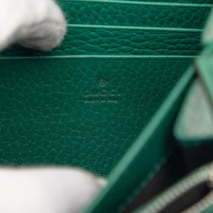 Gucci Leather Dionysus Wallet on Chain Green Leather Very good condition - Box View